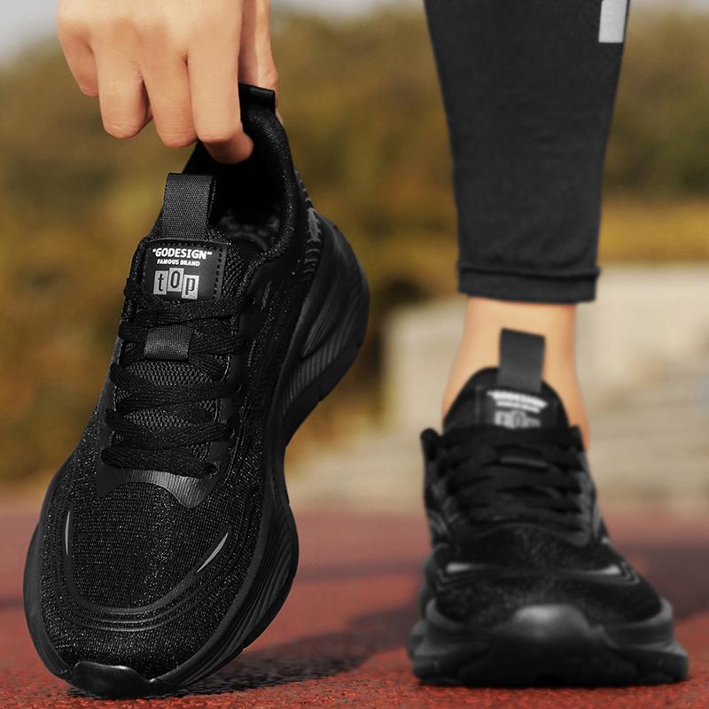 Fashion Men's Flying-Woven Sneakers Summer New Fashion Anti-Slip Sport Casual Shoes Breathable Mesh Lightweight for Jogging Gym Workouts