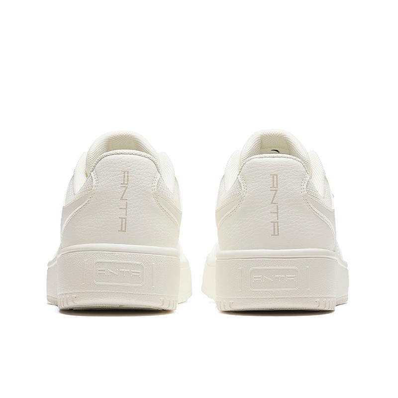 New Anta Slip Resistant Shock Absorbers With Abrasion Resistant Properties Low Top Skateboard Shoes Men's White 912418014-4