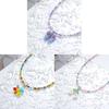 Kids Butterfly Heart Necklace Handmade Beaded Jewelry For Girls Spring 2025