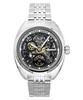 The Wrangler Stainless Steel Black Skeleton Dial Automatic I16901 Men's Watch
