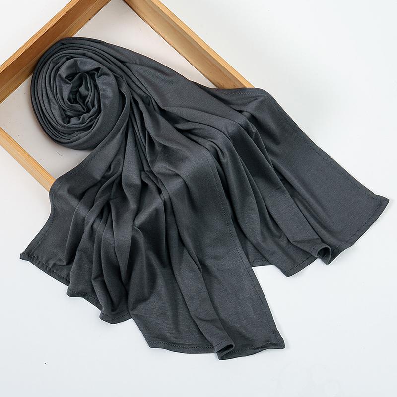 

Premium Modal Cotton Jersey Hijab Scarf Muslim Long Shawl Women Plain Soft Islamic Turban Tie Head Wraps Female Headband Bufanda 180x60 CM