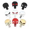 3D Metal Skull Head Logo Badge Sticker Car Side Fender Rear Trunk Emblem Decal for Cars Motorcycles Pickups Etc