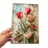 Vintage Flower Metal Poster Wall Decor for Home Cafe Garage