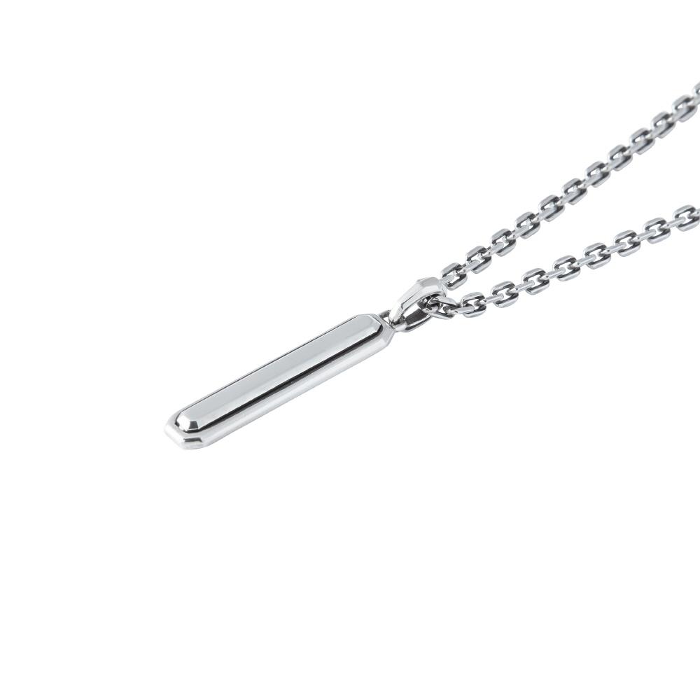 Sting925 2-Sided Emerald Cut Stick Pendant