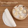 Pânză de abur rotundă antiaderentă din tifon de bumbac pur pentru chifle, orez, mantou și baozi.
