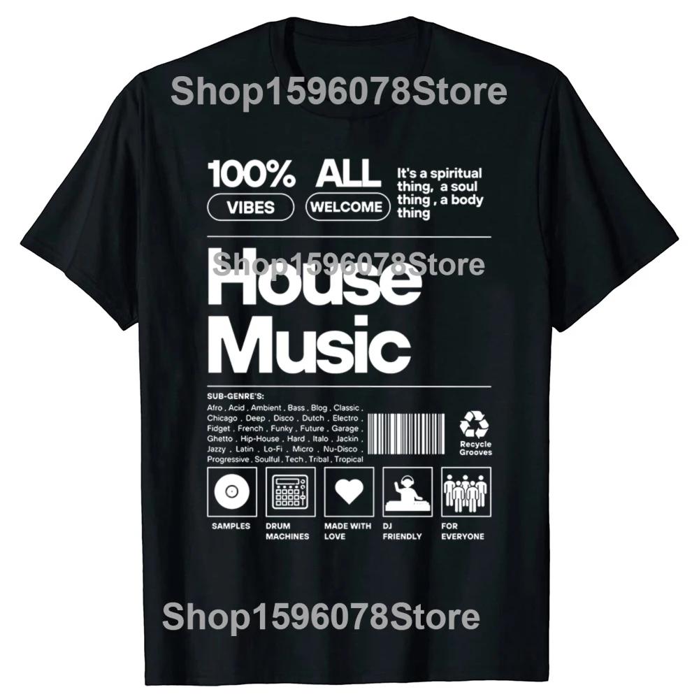 Electro House Music Headphone Techno Party DJ Unisexs Womens Tshirt Fashion New Top Tees TShirt Harajuku Short Sleeve