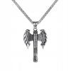 Silver Labrys Axe Necklace Gothic Knight 384
