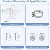 Motor Home Toilet Water Valve Mobile Home Flush Toilet Valve Replacement Leak-Proof Vehicle Interior Tools For Stage