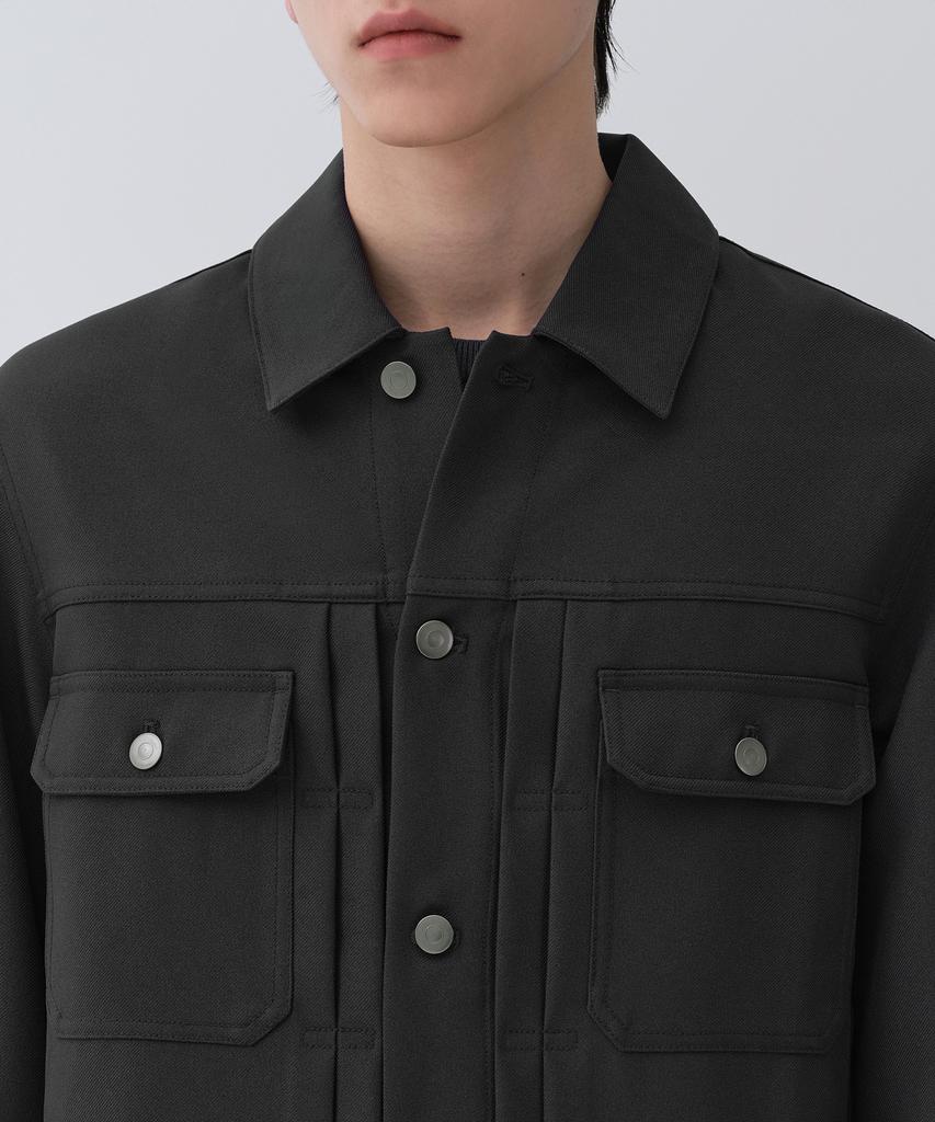 Musinsa Standard Formal Trucker Jacket [Dark Grey]