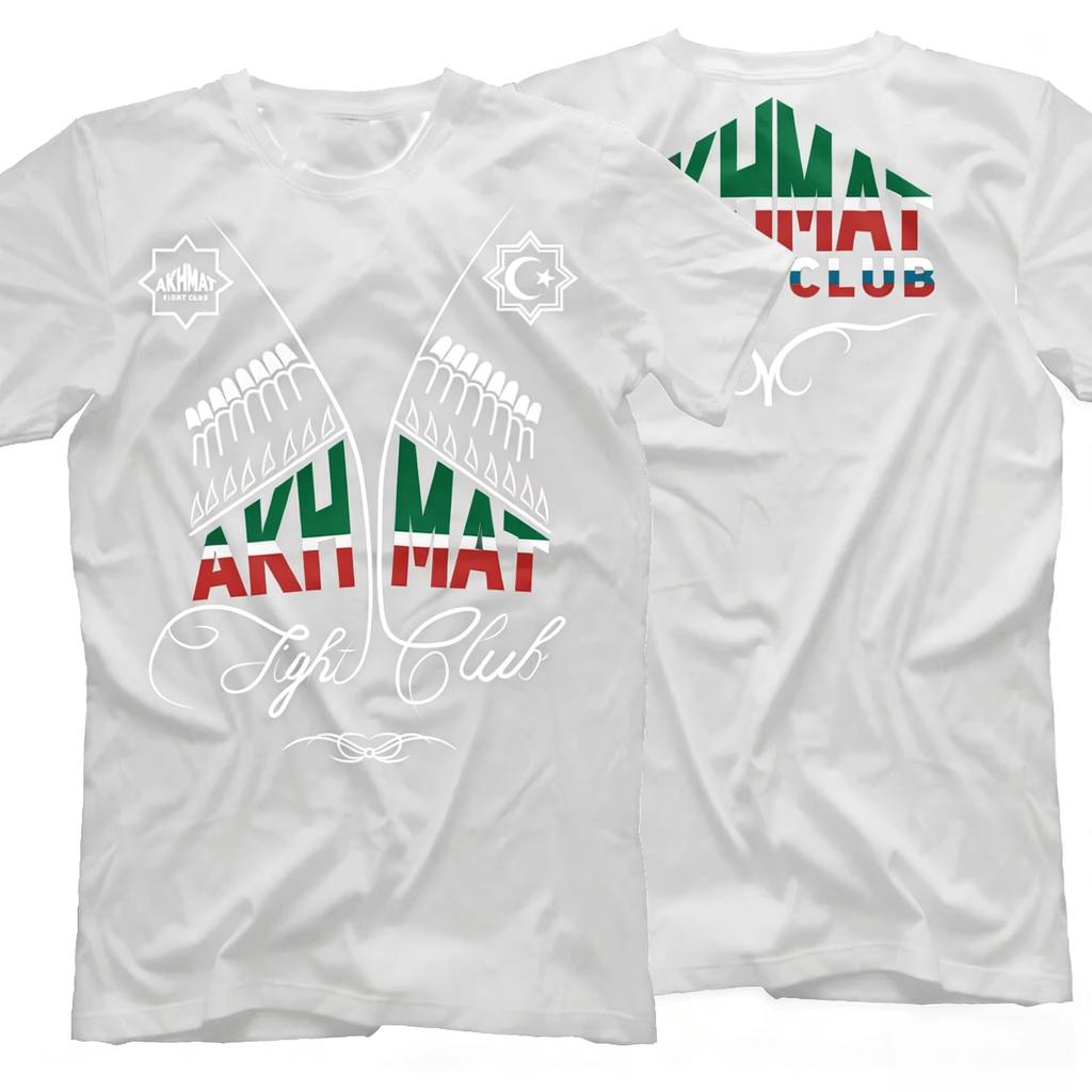 2026 New Oversized Comfortable Akhmat Fight Club Sport Russia Casual T-Shirt Summer Cotton Short Sleeve Casual Clothing