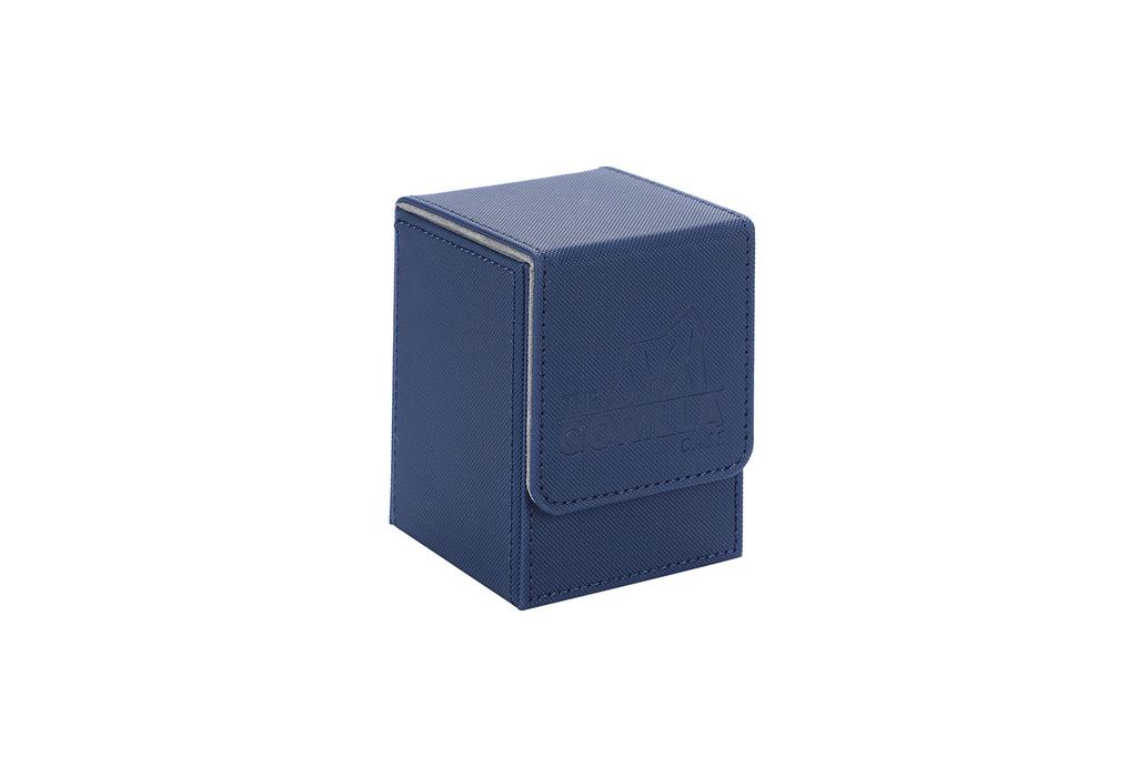 THE GORILLA CASE Deck Case PU Leather Trading Card Case Vertical (Navy Blue)