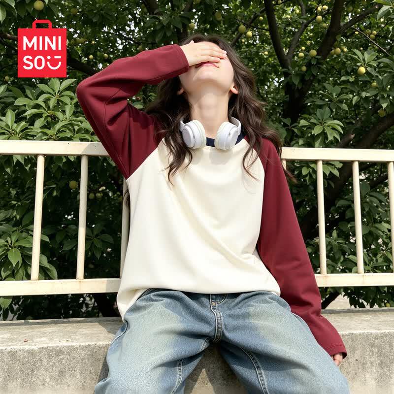 Miniso Kids' Pure Cotton Long Sleeve T-Shirt