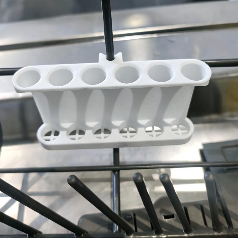Straw Holder For Dishwasher Reusable Straw Washing Rack Anti-Drop Hole At The Bottom Kitchen Utensil Storage Caddy Accessories