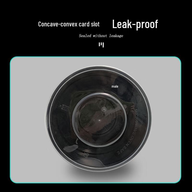 Jumei Box King 750ml Disposable Black Round Takeaway Bowls