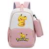 Pokemon Cartoon Printed Backpack Pencil Bag Elementary School Student Junior School Bag Backpack