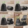 Household Heavy Duty Drawstring Trash Bags With Handles For Kitchen And Home Use