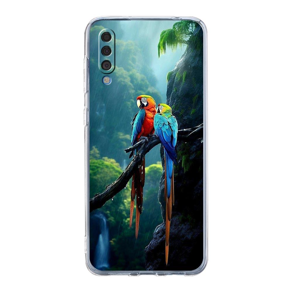 

Phone Case For Samsung A26 A36 A56 A54 A52 A50 A70 A40 A20S A20E A12 A14 A16 A22 A24 A42 A34 A32 5G A04s A06 Cover parrot bird Samsung A20E