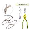 100pcs Dual Lock Fishing Safety Snaps Line Terminal Tackle Accessory (0#)