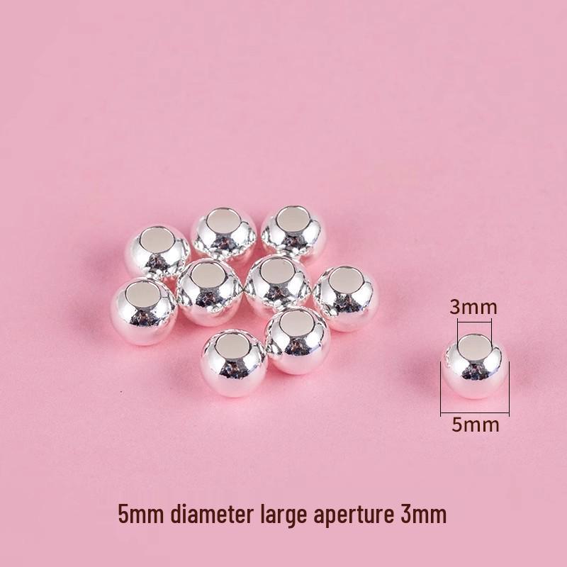 Perles Libres en Argent Sterling 925 pour la Fabrication de Bijoux DIY: Perles intercalaires pour bracelets et colliers