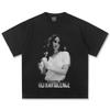 Lana Del Rey Ultraviolence Grafické Tričko Dámské Unisex Oversized Popová Zpěvačka Ležérní Bavlněné Krátký Rukáv Retro Streetwear Top