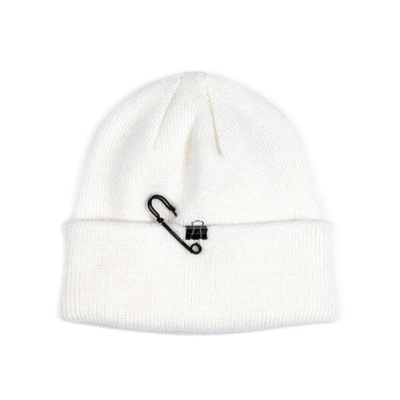 BLACKBLOND BBD Maverick Patch Beanie (White)