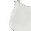Tory Burch Emerson Double T Logo Zipper Closure Leather Crescent Bag Hobo Handbag Women Handbags White 139327-137