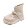 Young Children Girls' Ankle Boots Winter Baby Warm Plush Platform Little Toddlers Shoes Flats Non-slip Sole