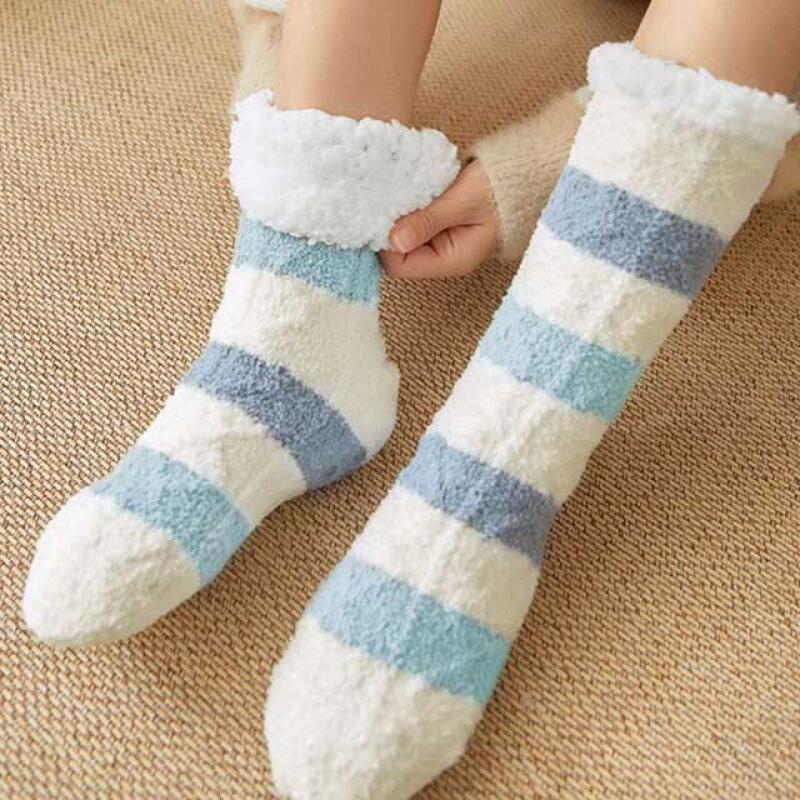 Long sleep socks, fleece ultra-fine winter socks, cold hands and feet
