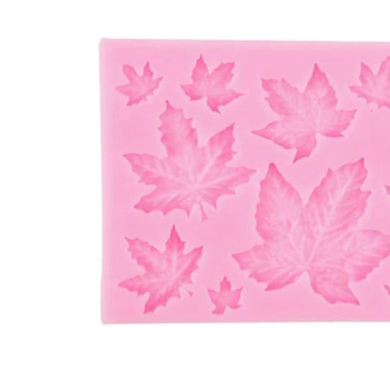Kuchyně Čokoláda Cukr Silikonový Fondán Forma na dort Dekor Javorové listy Forma