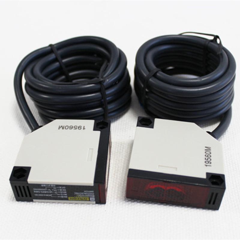 Huguang E3JK-5DM1/2 Infrared Sensor: AC/DC 122-436V, Through-Beam Photoelectric Switch