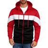 Men's Hooded Sweatshirt, Contrasting Color Sweatshirt, Sports   Casual Jacket