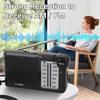 Rechargeable AM/FM Radio Headphone Jack Small Radio Pointer Radio Pocket Radio  Indoor Use