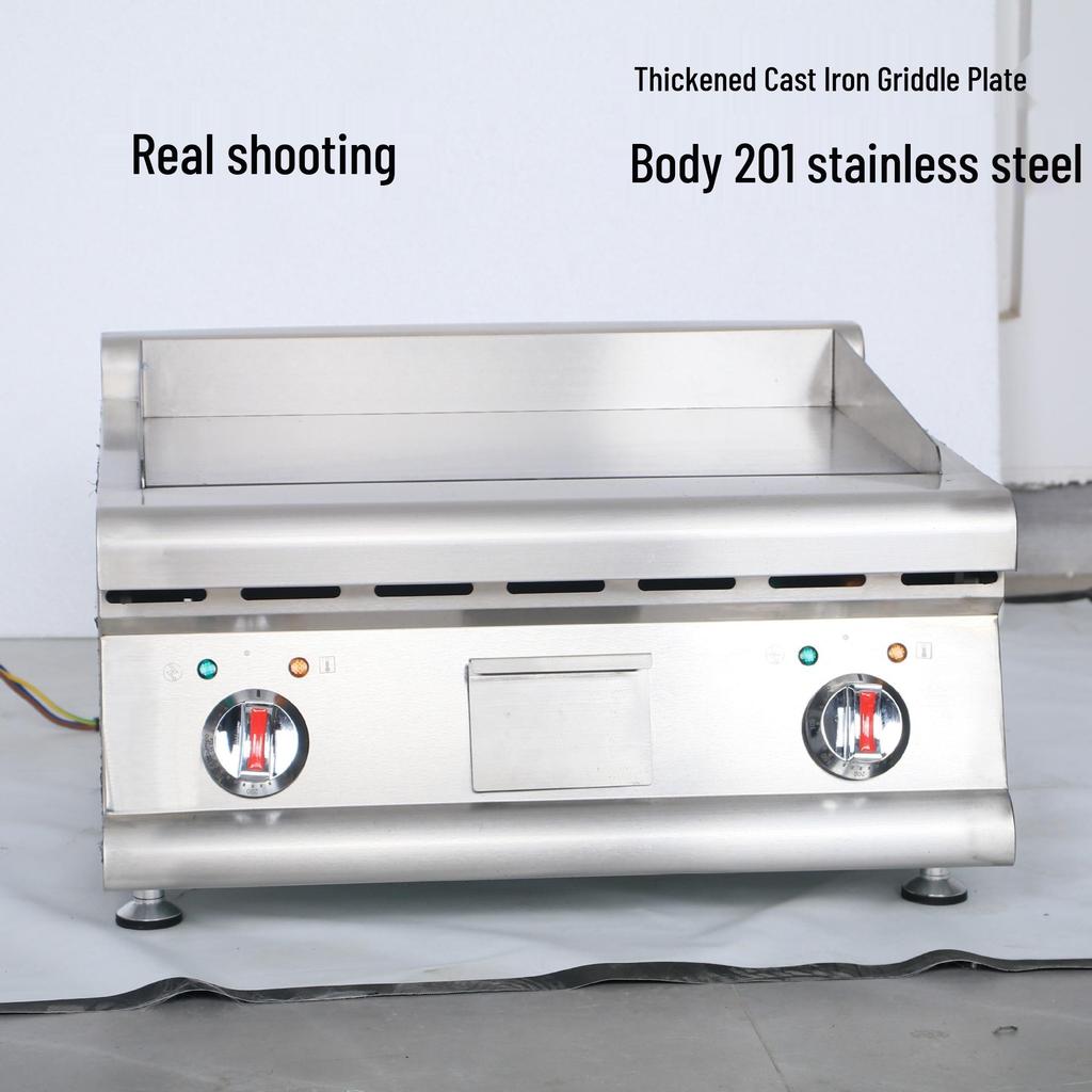 Commercial Gas Griddle with Thick Iron Plate for Teppanyaki and Grilling