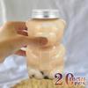 1-20PCS 500ml Bouteille Mignonne Ours Lait Thé Jetable PET Transparente Bouteille Jus Ours Dessin Animé Portable Bouteille Jus Yaourt