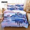 Beautiful  Scenery Bedding Set Duvet Cover Set 3D Bedding Digital Printing Bed Linen Queen Size Bedding Set