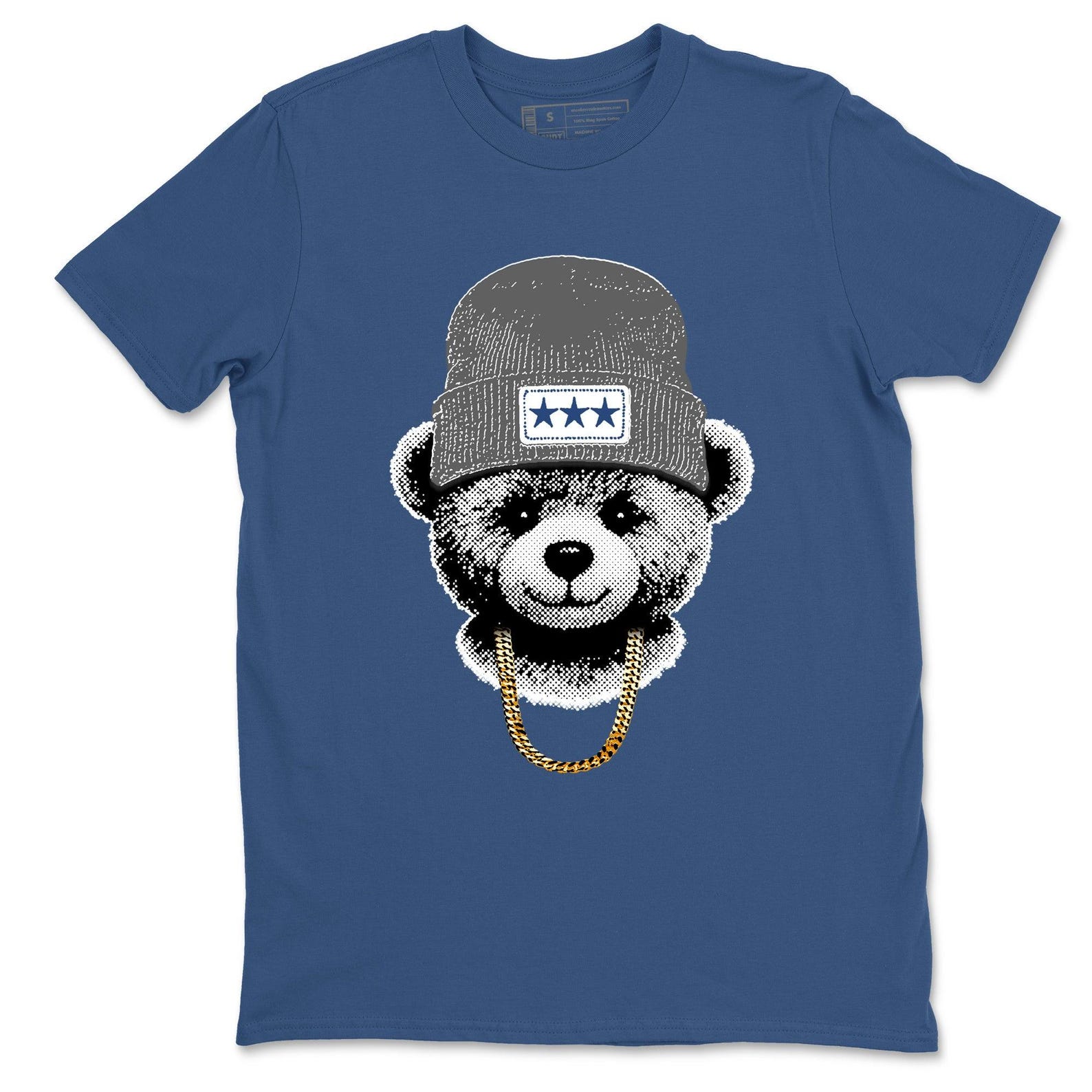 Gangster Teddy Bear Graphic Tee – Flint Grey Streetwear M