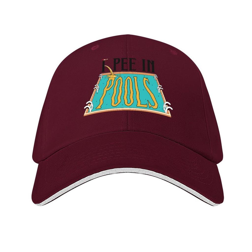I pee in swimming pools Baseball Cap Male hat Christmas Hat black Luxury Brand Hats Woman Mens