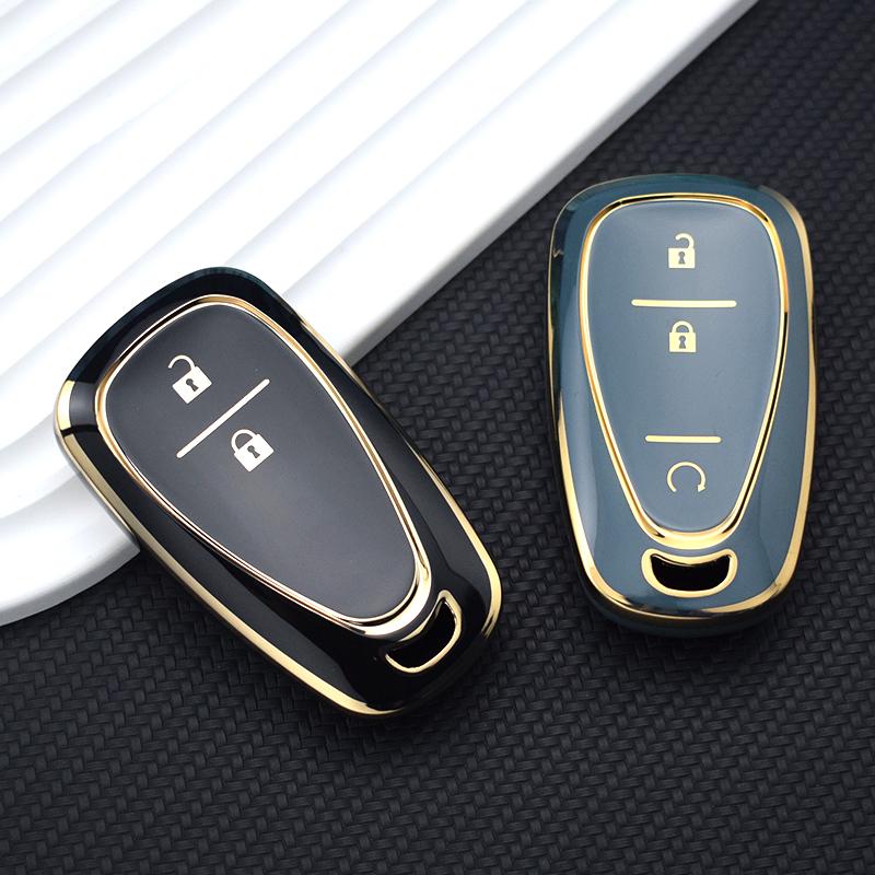 2 3 Button Car Key Case Cover Shell Fob for Chevrolet Equinox Cruze Trax Malibu Verano Traverse 2016-2018 Onix Cruze Sonic Camaro Volt Bolt Protector