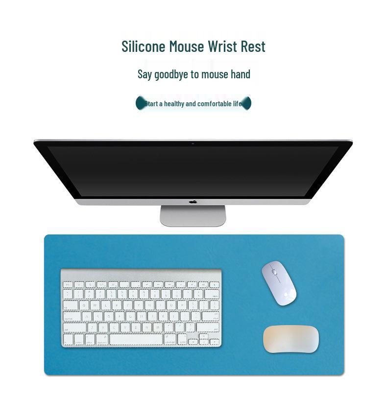 Odorless Silicone Wrist Rest Mouse Pad - Hand Protection & Comfort for Office Use