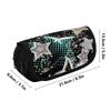 Pen Case Double Layer 300D Polyester Smooth Metal Zipper with Dual Storage for Pens Ruler Scissors and Earphones for Students