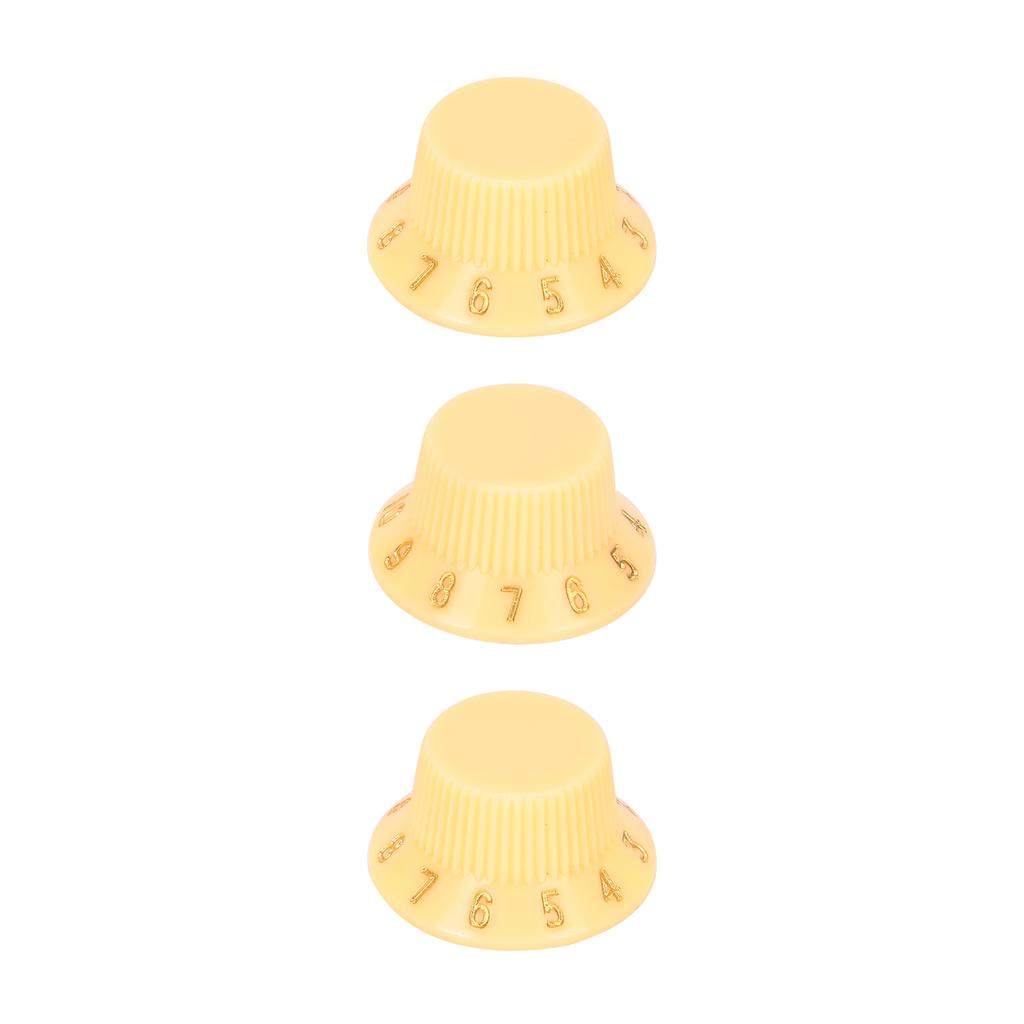 3 Stück Kunststoff Gitarrenknöpfe Lautstärke Tonregler Musikinstrument Einstellzubehör