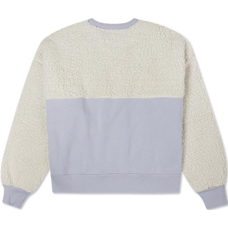Converse Sweatshirts Women's Milk White Crew Neck Moderate Regular 10022348-A04