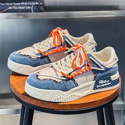 Markowe buty dla mężczyzn Casual Platforma Sneakes Dwukolorowe sznurowane tenisówki Moda Student Sneakes Męskie wulkanizowane Tenis Masculino