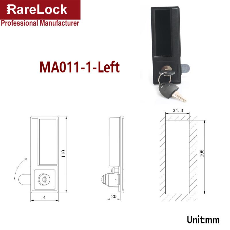 File Cabinet Combination Lock Storage Cabinet Handle with Lock Shoe Cabinet Iron Cabinet Lock Rarelock MA011 G1 MA011-1-L