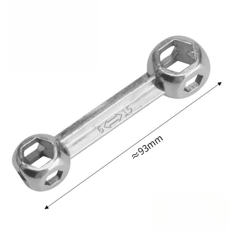 

Multifunctional Hexagon Screw Wrench 10 in 1 Portable Small Wrench Socket Wrench for Bicycle Hexagon Screw Tool
