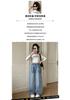 Girls' Spring Jeans 2026 New Mid To Large Korean Edition Wide Leg Pants Straight Leg Versatile Pants Stylish Outerwear Pants