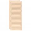Cabinet Doors with Slatted Design 2 Pcs 99.3 X 39.4 Cm Solid Wood