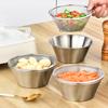2 Pcs Mini Colander & Food Strainer, 304 Stainless Steel Small Mixing Colanders Bowl, 5.51 x 2.36 Inches