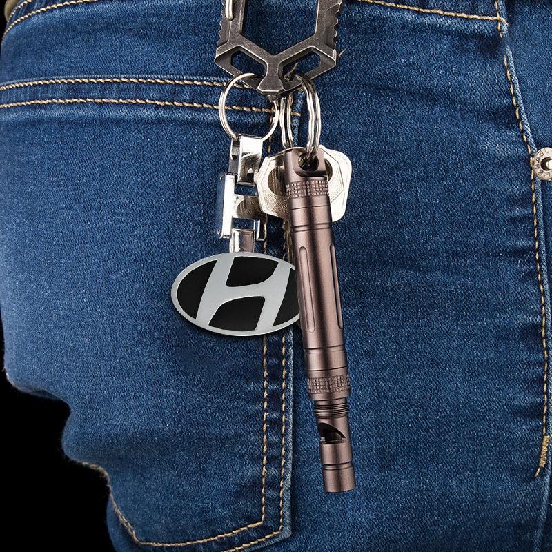 1Pcs Fashion Car Emblem Keychain Key Ring Accessories For Hyundai i30 Tucson Elantra Venue Palisade Terracan Accent Veloster Sonata