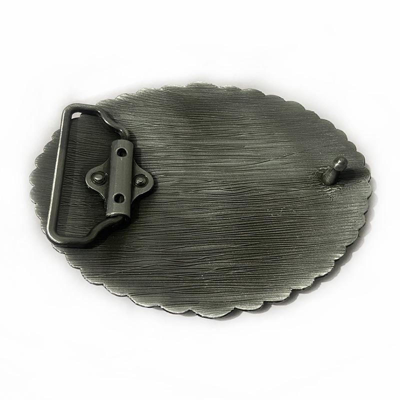 Men's Western Cowboy Zinc Alloy Belt Buckle with Rhinestone Embellishment